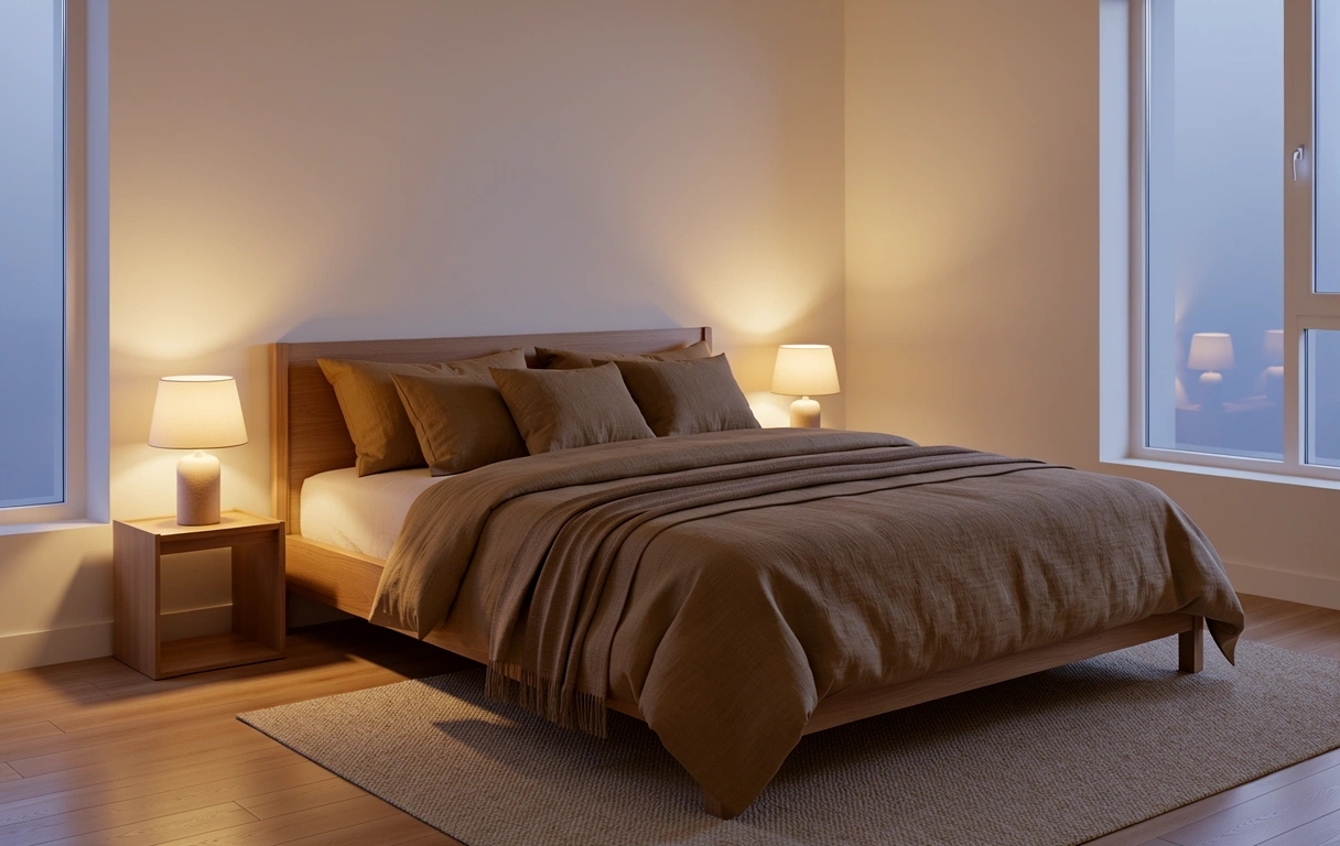 Ambiente de descanso minimalista